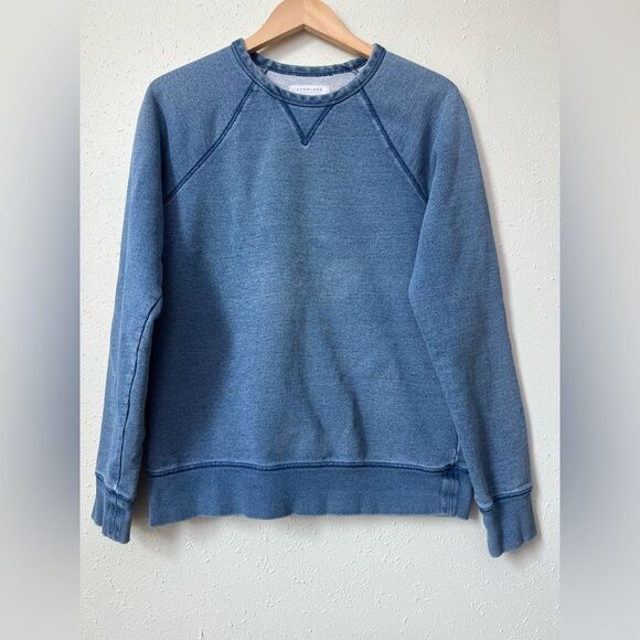 Everlane The Unisex French Terry Crew in Denim Blue Size S - Picture 1 of 8